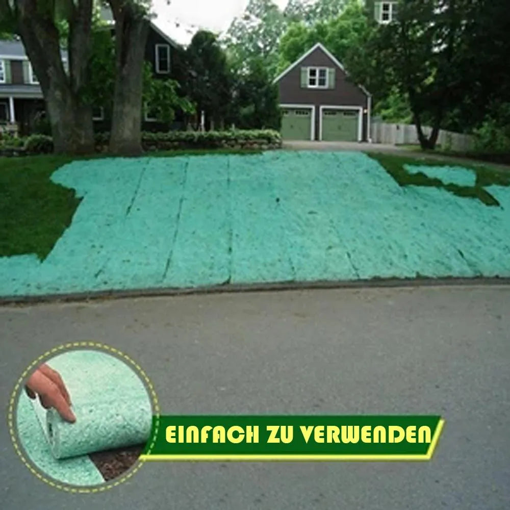 Biodegradable grass seed mat